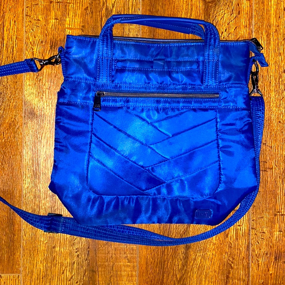 Beautiful cobalt blue Lug crossbody